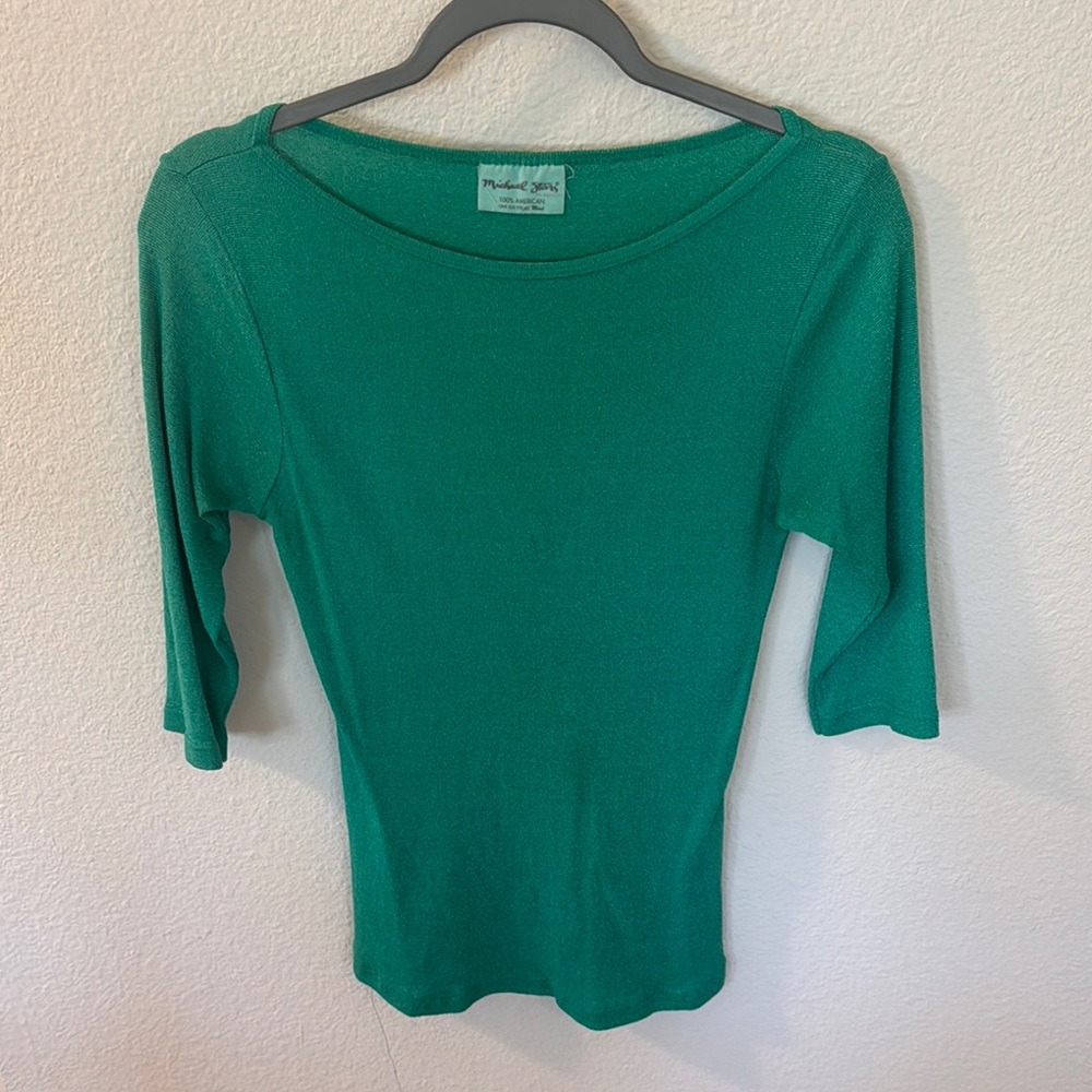 Michael Stars Teal Knit Top